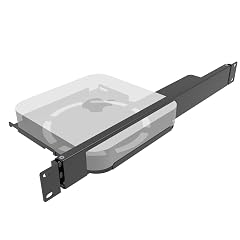 JINGCHENGMEI 1U Mini Rack Mount for Apple Mac mini 19-inch Hinged Server Rack Shelf for All Mac mini