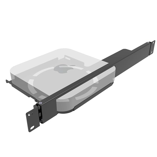 JINGCHENGMEI 1U Mini Rack Mount for Apple Mac mini 19-inch Hinged Server Rack Shelf for All Mac mini
