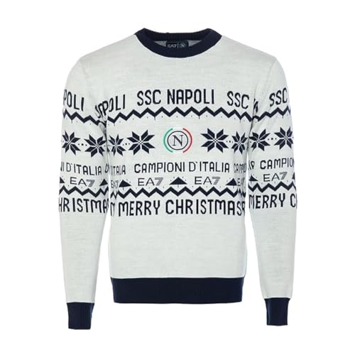 Pull mixte SSC Napoli sweat en maille col rond pour homme et femme
