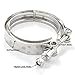 2.5 Inch V Band Clamp with Stainless Steel Flanges - Perfect for Turbo, Downpipes, Exhaust Systems - 2.5in SS Vband, V-Band Flange Kit - For Performance Exhaust Pipes, Downpipe, Down Pipe