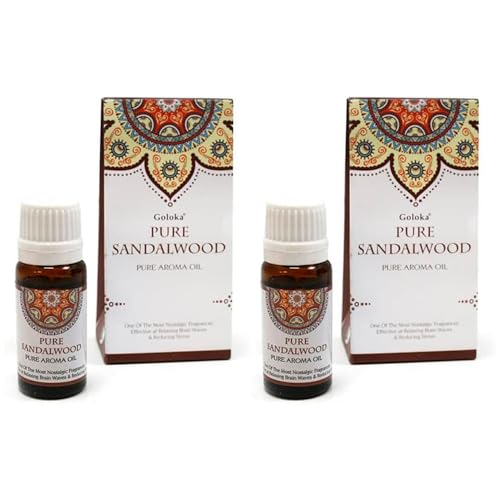 Aromasenses.- 2 unidades Aceite Esencial Sandalo Puro Goloka 10 ML (Sandalo)