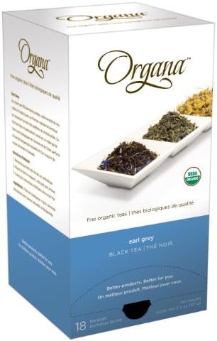 Organa ORG5010 Earl Grey Single Cup Tea Pods, 18-count