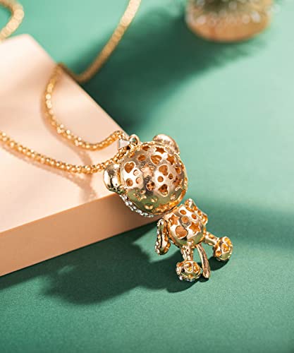 Beechamp Rhinestone Cute Tiger Pendant Necklace Christmas Sweater Chain #TOP5