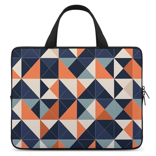 Sacoche ordinateur portable 15 pouces bandoulière motif orange mixte