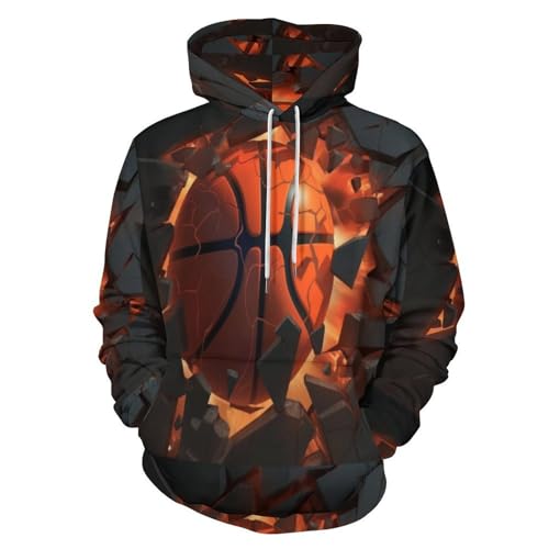 Sweat à capuche football 3D pour hommes et femmes du S au 6XL