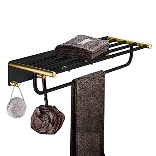Crochet serviette rail en acier noir mat au design minimaliste moderne