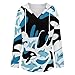 Womens Bodysuit Cute Killer Whale Blue Art T Shirts Long Sleeve Hoodie V Neck Pullover Tops, 2026