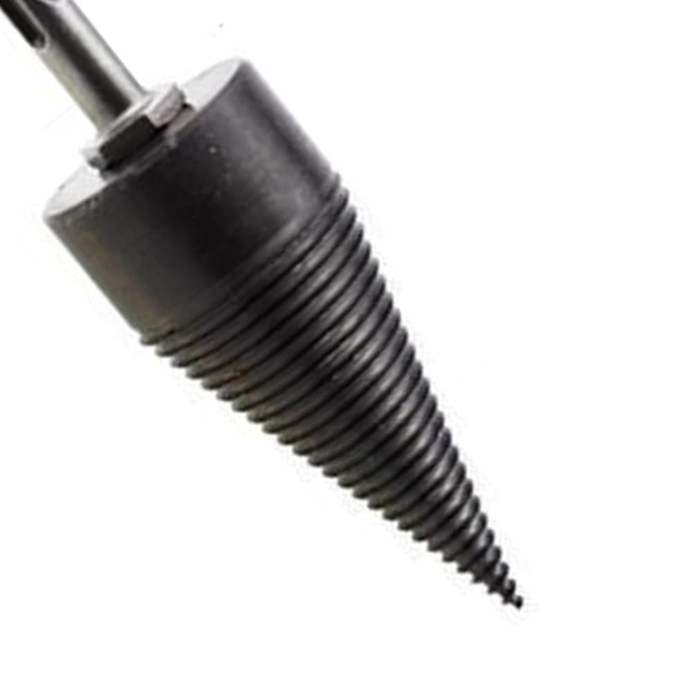 1pc Firewood Chop Wood Drill Bit Splitting Tool Splitting Cone Log Splitters Wood Breaking Machine Wood Breaker (Size : Round)
