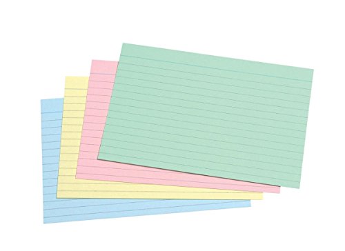 Concord 39421CC Record Card Smooth 152x102mm Assorted Ref 16199 [Pack 100]