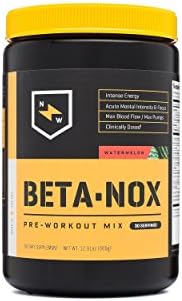 New Whey Nutrition Betanox Pre-Workout Supplement, Watermelon, 336 Gram