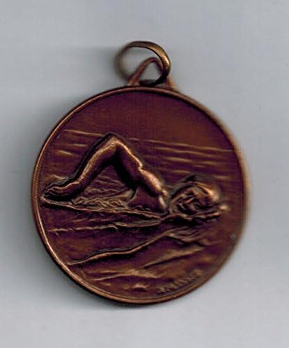 5 Sports Medals Awards Ceremony – Swimming – Finished mm 28 Bronzed Brass – Made in Italy