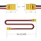 RIIEYOCA XT90 Stecker auf XT90 Buchse Stecker, XT90 2M 10AWG Verlängerungskabel, für RC Lipo Batterie FPV Drone Große Modellflugzeuge etc.