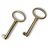 BricoShopping Chiavi Per Mobili In Arte Povera E Armadi Antichi Classici Moderni Chiave Universale In Stile Per Serratura Di Armadio In Ottone Chiave A Mappa Anticata Cassetto (BS0309, Ottone Lucido)