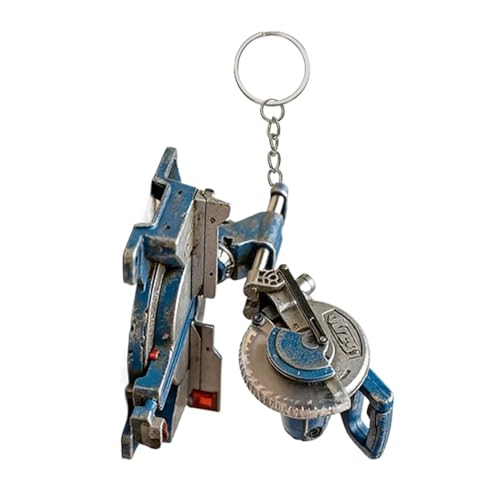 Mini Miter Saw Keychain, 2D Acrylic Industrial Tool Keyring, Bag