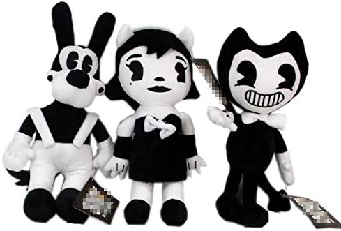 Uezeth 1Pcs Bendy Plush Toy Horror Game Bendy Doll And Ink Machine Stuffed Softtoy Dolls Kids Birthday Gifts