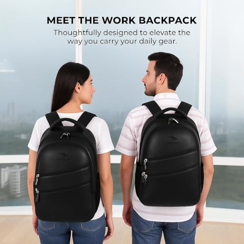 Image of airwin Waterproof 18-Inch School Backpack with 2 Compartments & Bottle Holders | Lightweight, Durable Bag for Boys, Girls & Students