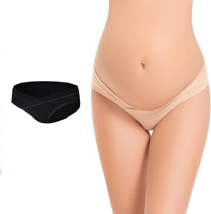 shaperx Soft Cotton Low Waist Maternity Panty – Everyday Comfort Pregnancy Wear-picture-39