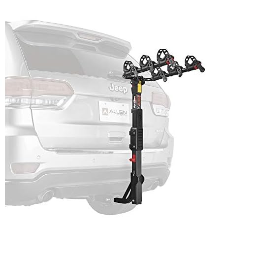 Allen Sports Premier Hitch Mounted 3-Bike Carrier, Model S535