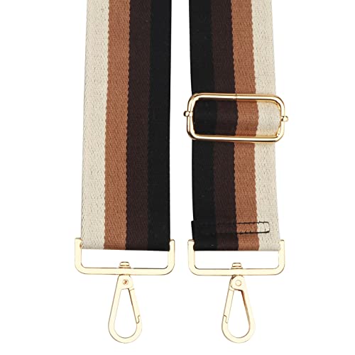 Weddinghelper Wide Shoulder Strap, Adjustable Length Replacement Straps Crossbody Handbag Purse Strap (Wide：1.97'') (Gold Buckle-Color4) #TOP4