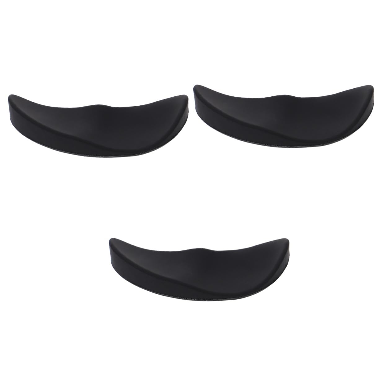 SHINEOFI 3 Pz tappetino da polso per mouse tastiera morbida kit per orpelli per topo mano supporto del gomito della tastiera supporto poggiapolsi per mouse Gel di silice Black