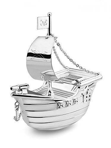 Design Mouse skarbonka posrebrzana odporna na matowienie skarbonka dla dzieci na prezenty na chrzciny prezent mini - gravur do 15 dni - piratenschiff
