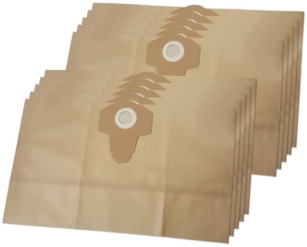 CERTIFIED 10 X BAGS FIT HYUNDAI HYVI2512 NT48/1 NT481 WET & DRY VACUUM CLEANER HOOVER 25L APPROX 365 X 465 MM