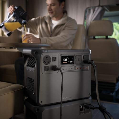 Image of DJI Power 2000 Portable Power Station, 2048Wh LFP Battery, Compact Size, 3000W Stable Output, 0-80% Recharge in 55 Mins, Car Charging, Camping & RVs, Road Trip, Off-Grid