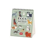 Legami - Calendario da Tavolo 2027, Dogs, 12 Mesi, 12 x 14.5 cm