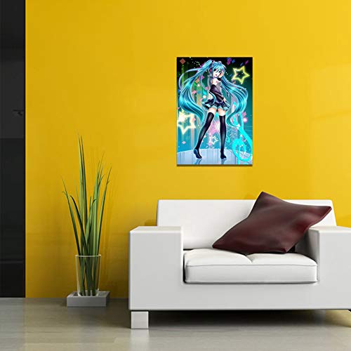 Darren May verjaardagscadeau Anime Hatsune Miku Poster Decoratie Karakter Manga Behang Poster Schilderen Woondecoratie… - Afbeelding 3