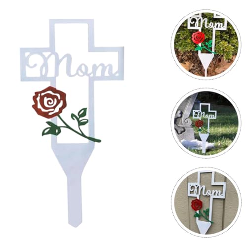 Cruz de hierro para cementerio Ciieeo, estaca conmemorativa y adorno de suelo 8
