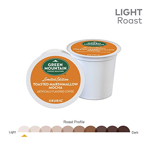 Image of Green Mountain Coffee Roasters Toasted Marshmallow Mocha, Single-Serve Keurig K-Cup Pods, Flavored Light Roast Coffee, 24 Count