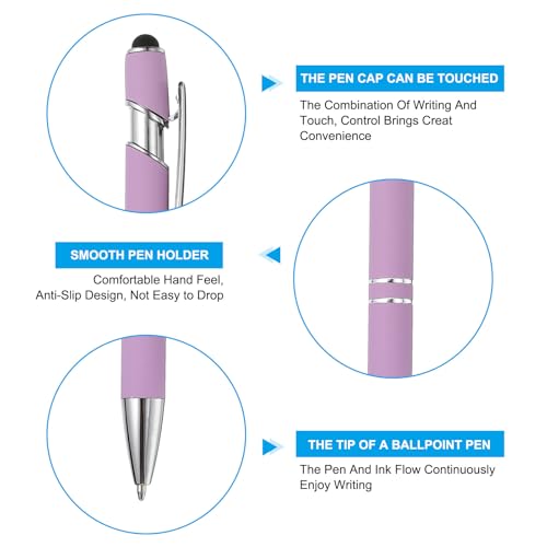 Stylo à bille pointe stylet PATIKIL pour éviter les traces de doigt