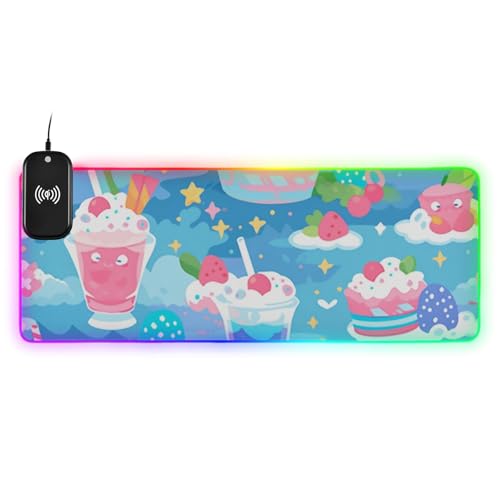 Tapis de souris crème glacée coloré pour égayer votre bureau de maison