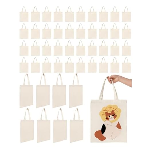 Lzerking 50 Pack Canvas Tote Bags