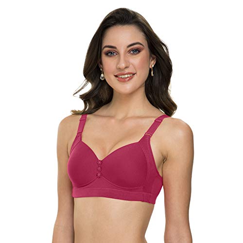 Image of Tweens Lite Wite - Minimiser Medium Padded Cotton Lycra Bra (Plus Size) - Triple Hook - Full Coverage - Wirefree - Seamless T-Shirt Bra