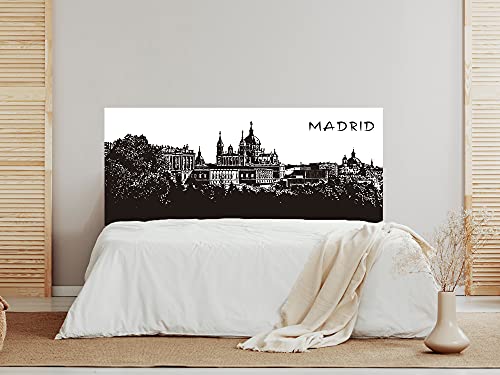 Oedim Cabecero Cama Ilustración Vintage Madrid Decorativo para Camas decoración para Habitaciones