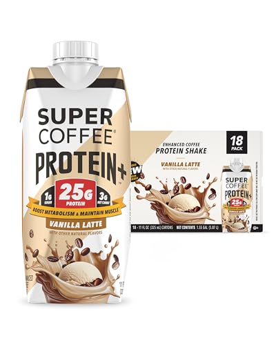 SUPER COFFEE+, Keto Coffee (0g Added Sugar, 150 Calories) [Vanilla]