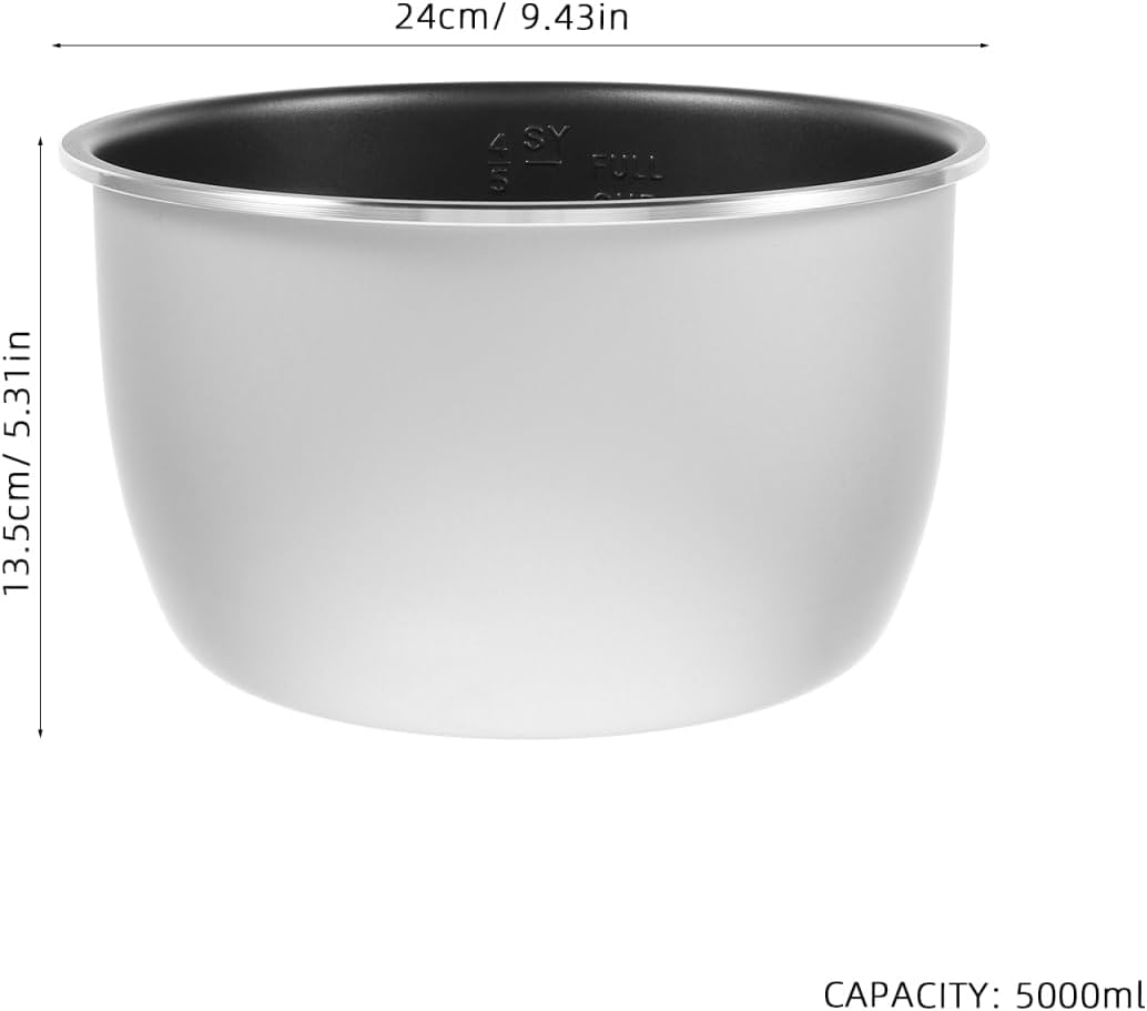Aluminum Alloy Nonstick Rice Cooker Liner for Electric Pressure Cooker Replacement Pot for Versatile Cooking Quick Heating Kitchen Accessory