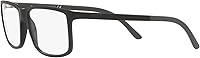 Vista 3 de POLO RALPH LAUREN mens Ph2126 Rectangular Prescription Eyewear Frames Negro mate/lente de demostración.