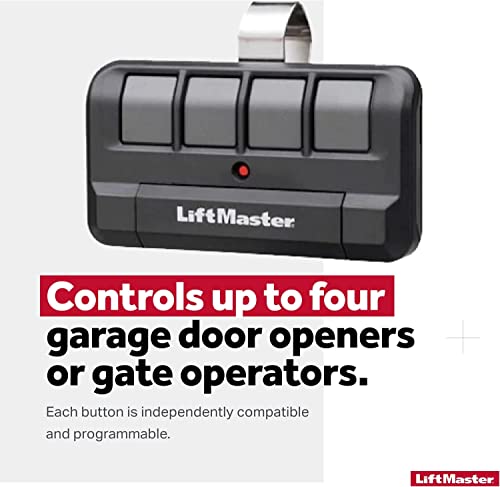 Liftmaster 894Lt 4-Button Security+ 2.0® Learning Remote Control - For Garage, Gate Openers, And Commercial Overhead Door Openers #TOP3