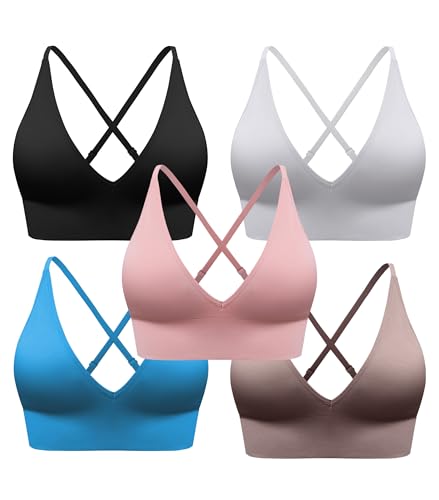 Image of Deep V-Neck Adjustable Women's Sports Bra