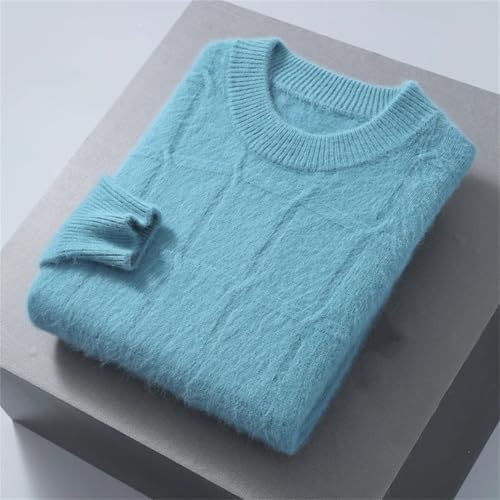 Men’S Cashmere Wool Blend Sweater Casual Mock Neck Long Sleeve Pullover Soft Knit Jumper Tops4