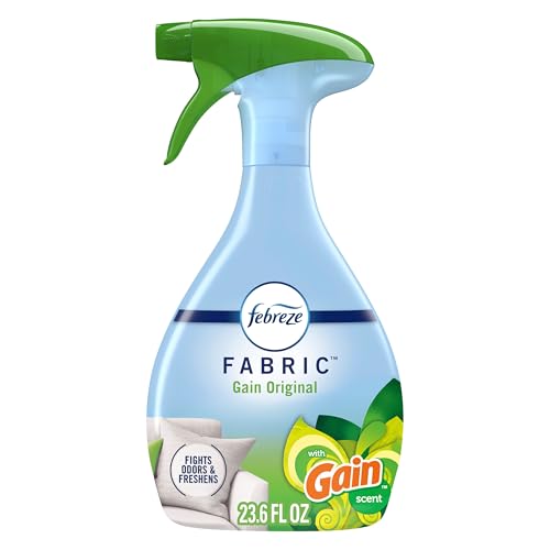 Febreze Fabric Spray Air Freshener, Odor-Fighting Fabric Refresher, Sneaker Balls Alternative, Couch Cleaner, Linen Spray, Multi-Use, Gain Original Scent, 23.6 fl oz