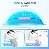 JODSONE UV Nail Lamp, 320W Nail Dryer for Gel Polish, Gel Nail Lamp with 72 Dual Light Source red Light Beads, Led Nail Light for Gel Nails with Automatic Sensor & 4 Timers - Image 4