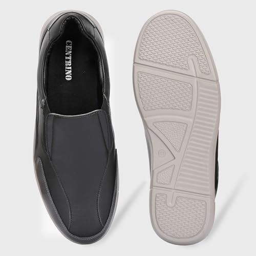 Image of Centrino Office Loafers for Man | Casual Shoes for Men Stylish | Slip-On with Cushioned Insole | Lightweight Comfortable | Loafer Shoes for Men | Hand-Stitched Moccasin Design | Mens Shoes Professional (9517)