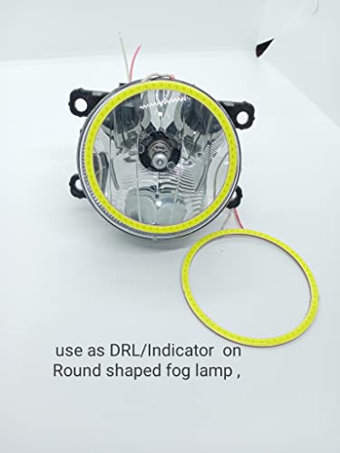 Image of 93 LED CCFL Headlight COB Angel Eyes Halo Ring Lamp (White, 2 x 80mm)