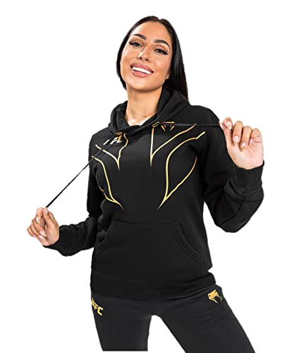 Venum UFC Fight Night 2.0 Replica Women's Hoodie - Champion Black/Gold