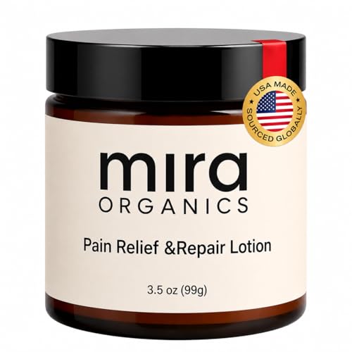 FIYY6VC Mira Relief Repair Lotion Lightweight Body Lotion & Magnesium Cream Gentle Soothing Hydrating Formula Fast-Absorbing for All Skin Types (99mL / 3.5 fl oz)
