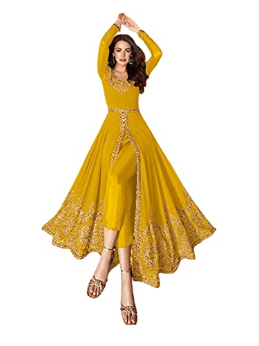 Robe de cocktail style indien 6236 en Georgette brodée