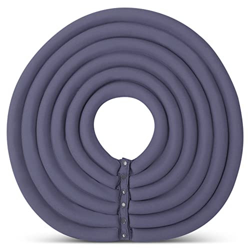 ALLSOPETS Collerette pour Chien Collerette pour Chat Collier de Protection Ajustable pour la récupération d'animaux Familiers de Chirurgie ou de Blessures Gris Cover